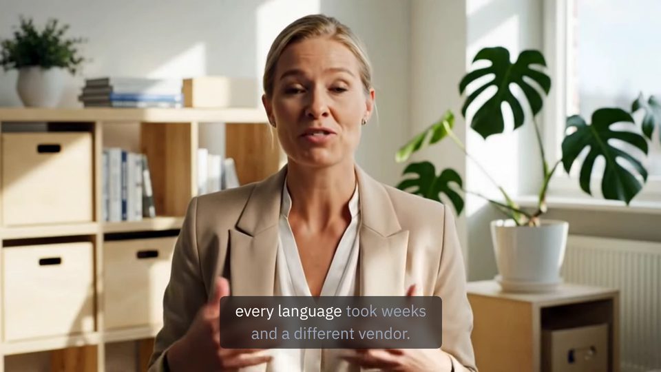The Briefing preset on a video: 