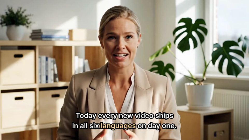 The Highlight preset on a video: 