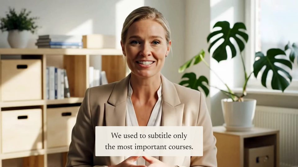 The Ivory Serif Plate preset on a video: 